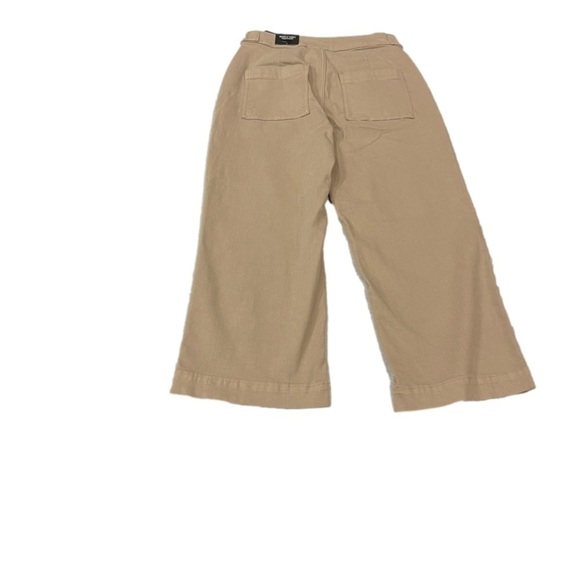 SIMPLY VERA VERA WANG wide leg sailor button khaki tan trousers pants. NEW NWT 8 - Picture 2 of 7